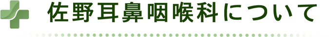 佐野耳鼻咽喉科について